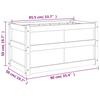 Plant Box 90x50x50 Cm Solid Pine Wood