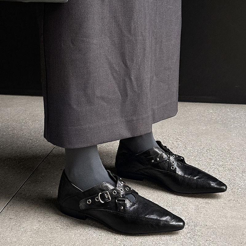 Fashion 2025 New Women Pumps Thick Heels Fashion Square Toe Mature Genuine Leather Spring Summer Basic Office Ladies Women Heels Shoes