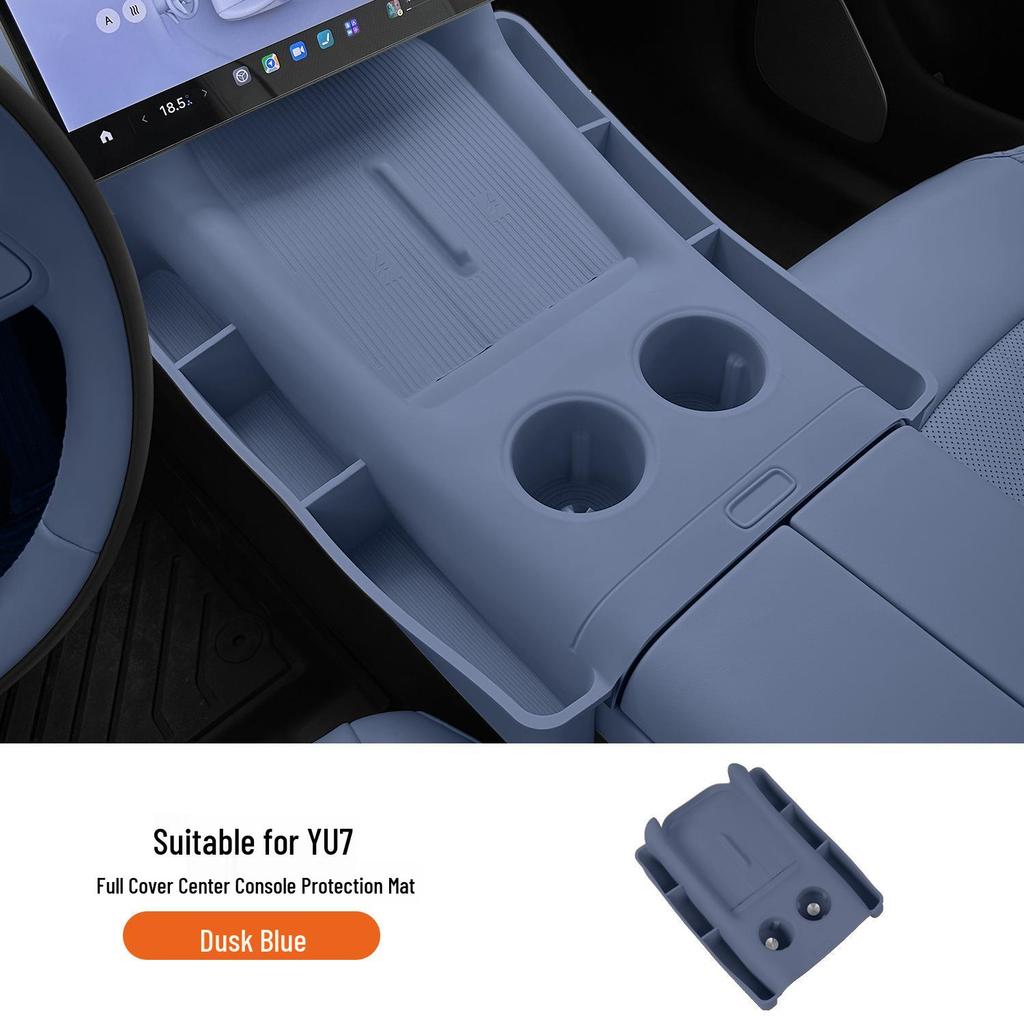 Silicone Mat for Xiaomi YU7 Charger: Dustproof, Non-slip Protective Pad for Car Console.
