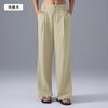 New Drape High Waist and Thin Casual Pants Quick-drying Breathable Straight Trousers Loose Wide-leg Suit Pants Women