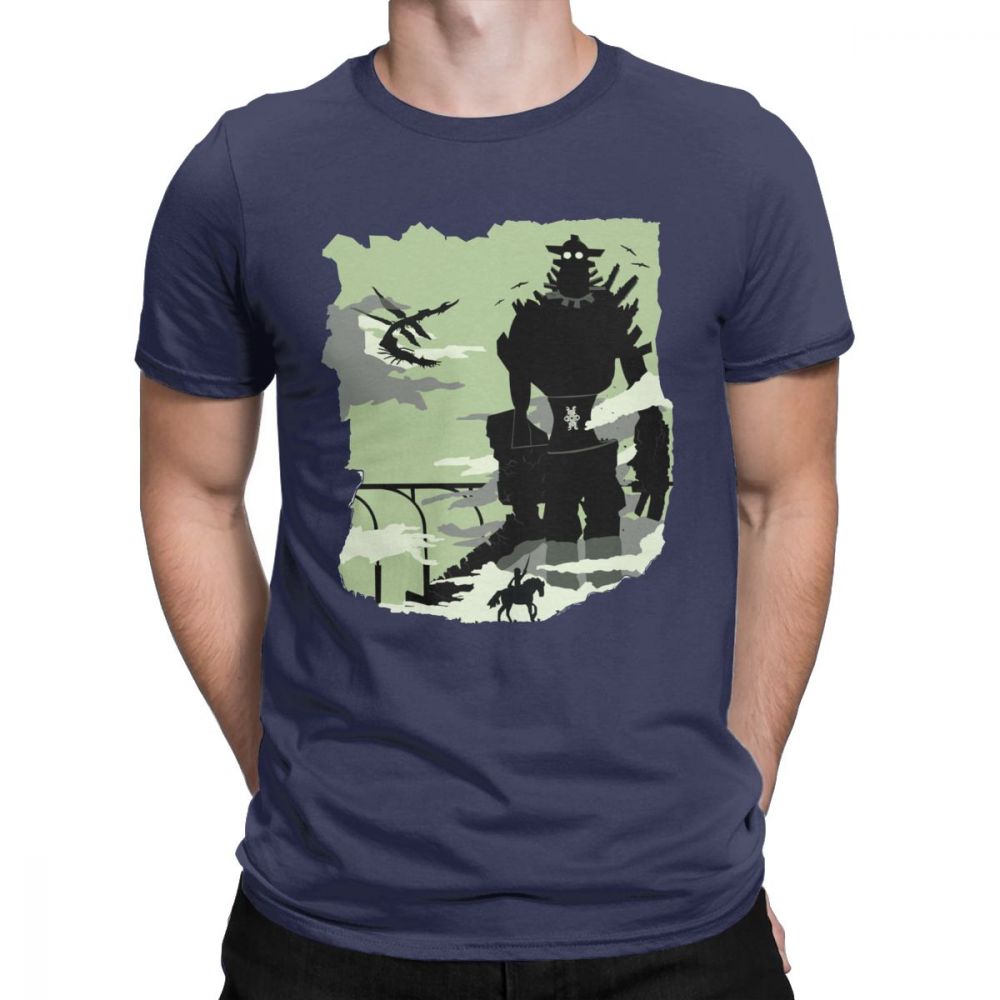 Silhouette Of The Colossus Tshirt Men Shadow of the Colossus Humorous Cotton T Shirt 2021 Clothes