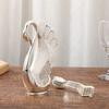 Schwan Löffelhalter Metallisches Finish Schwan Dessertlöffel Organizer Besteckset Strass Tischgeschirr Geschenkidee für Tischdekoration