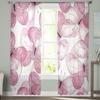 Butterflies Beautiful Sheer Curtains For Living Room Window Transparent Voile Tulle Curtain Bedroom Drapes Home Decor