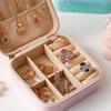 Lockable Leather Jewelry Travel Box - Small, Portable, High-end Gift Box