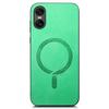 For Sony Xperia 10 VI Leather Back Case Compatible with MagSafe Skin-Touch Phone Cover