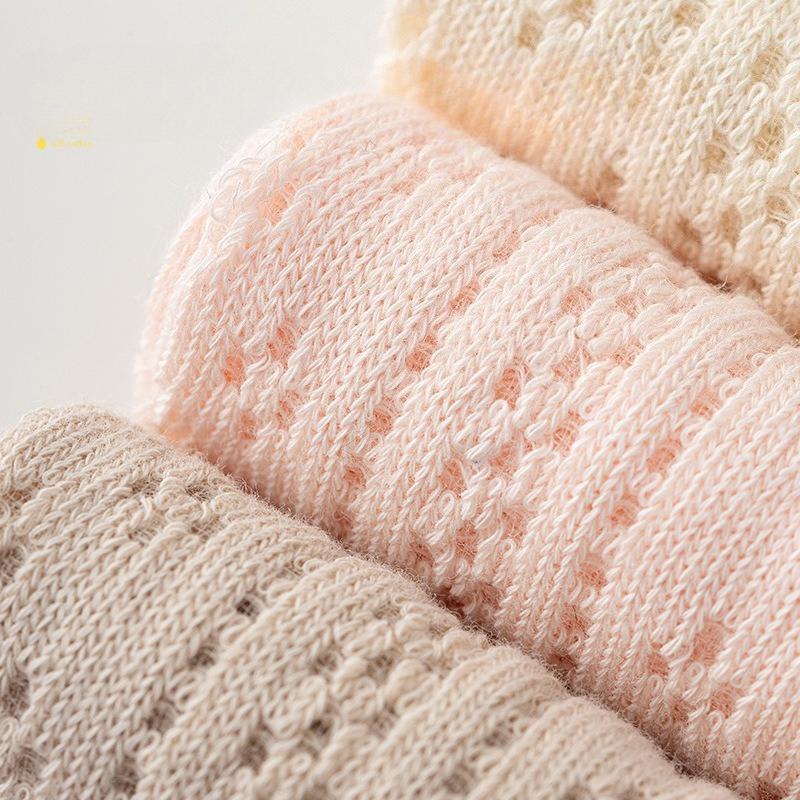 Calzini Donna Estivi Sottili Calzini a Tubo Medio Rete Traspiranti Calzini in Puro Cotone Assorbi Sudore, Deodoranti e Antibatterici Calzini in Pizzo Industria dei Calzini