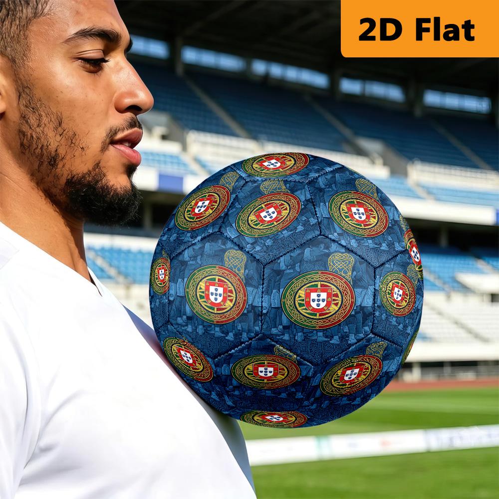 Royal Emblem Fabric Football Suitable for Both Training and Competition Suitable for Training, Competition, and Indoor and Outdoor Sports.