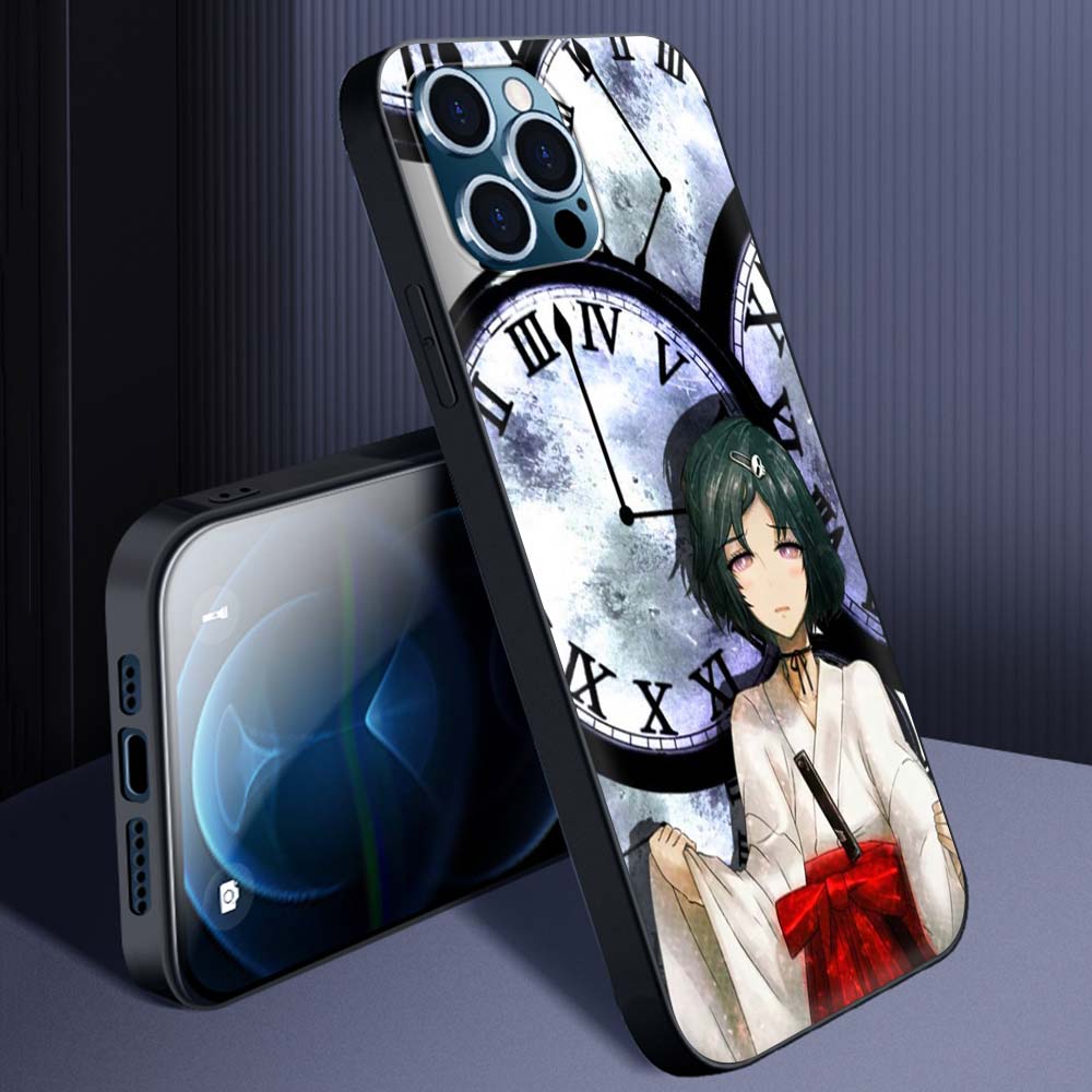 Steins Gate Okabe Anime Manga Luxus Handyhülle Für iPhone 13 14 11 12 Pro Max 7 8 Plus SE X XR XS Weiche Vollabdeckung Schwarze Hülle