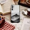 Black Mountain INS Design Phone Case Soft black For Samsung S25,S24,S21,S22,S23,S30,Ultra,S20,Plus,Fe,Lite