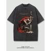 1 Men's Casual Round Neck T-Shirt, 100% Cotton Short Sleeve, Creative Painting Print, Loose Knit Fabric, Casual Streetwear, Stretch Fit, Machine