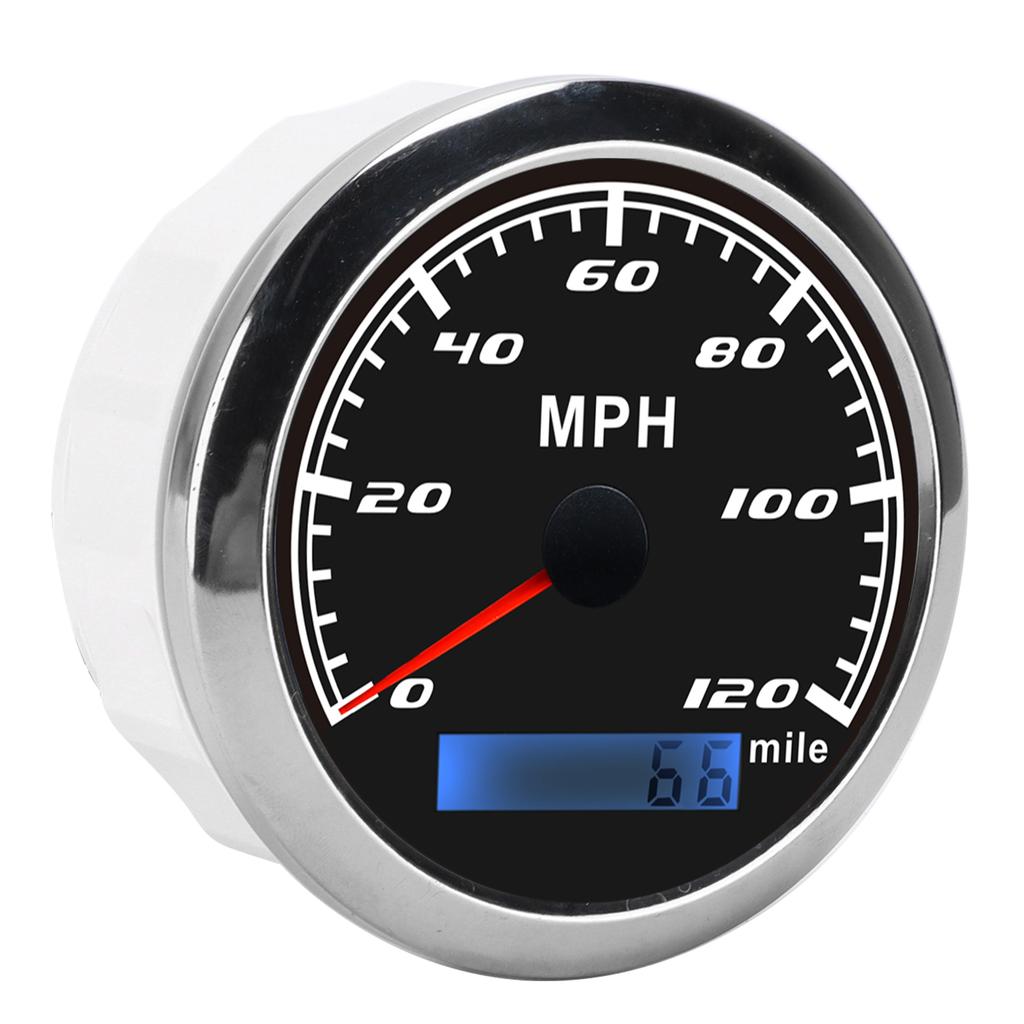 GPS Zeiger Tacho 120 MPH IP67 Wasserdicht Edelstahl Universal für Auto LKW Boot