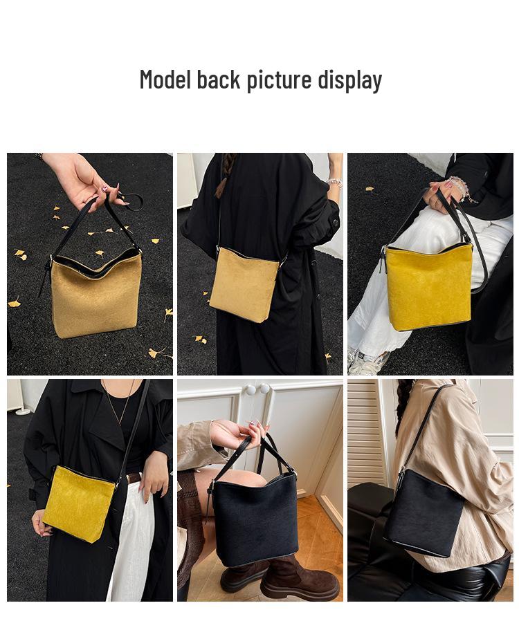 2025 Retro Große Kapazität Einzelne Schulter Crossbody Rucksack für Damen - Herbst/Winter Mode