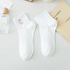 Female Spring and Autumn Assorted Embroidered Letter Low Help Shallow Mouth Socks