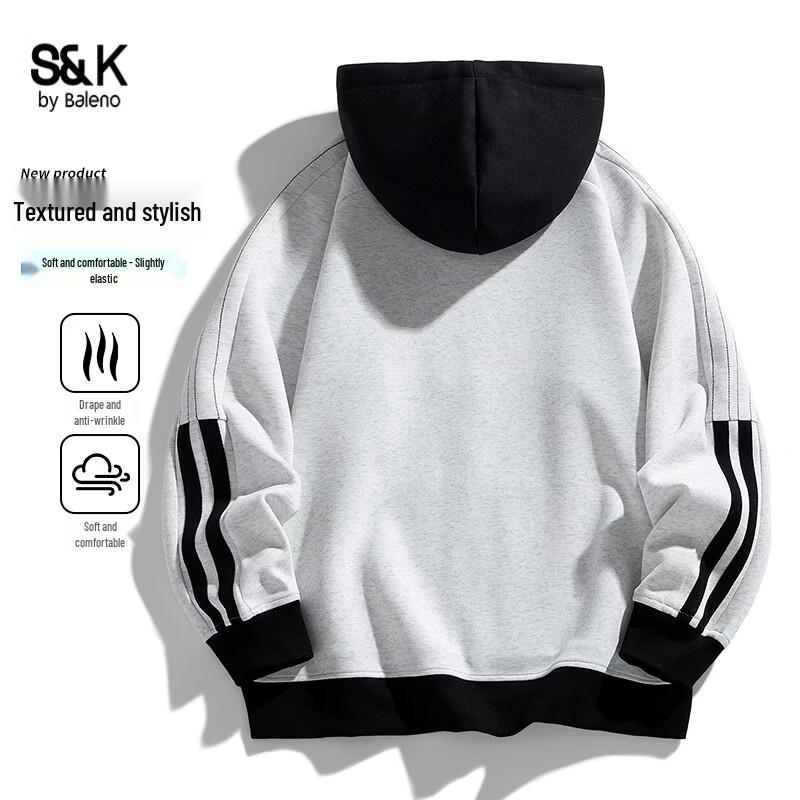 Baleno S&K Series Unisex Colorblock Hooded Cardigan
