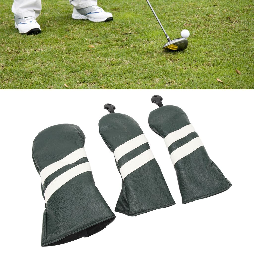 Hdcover PU Driver Hdcover Wood Fairway   Dustproof Rotatable Label      or for Sports Outdoor