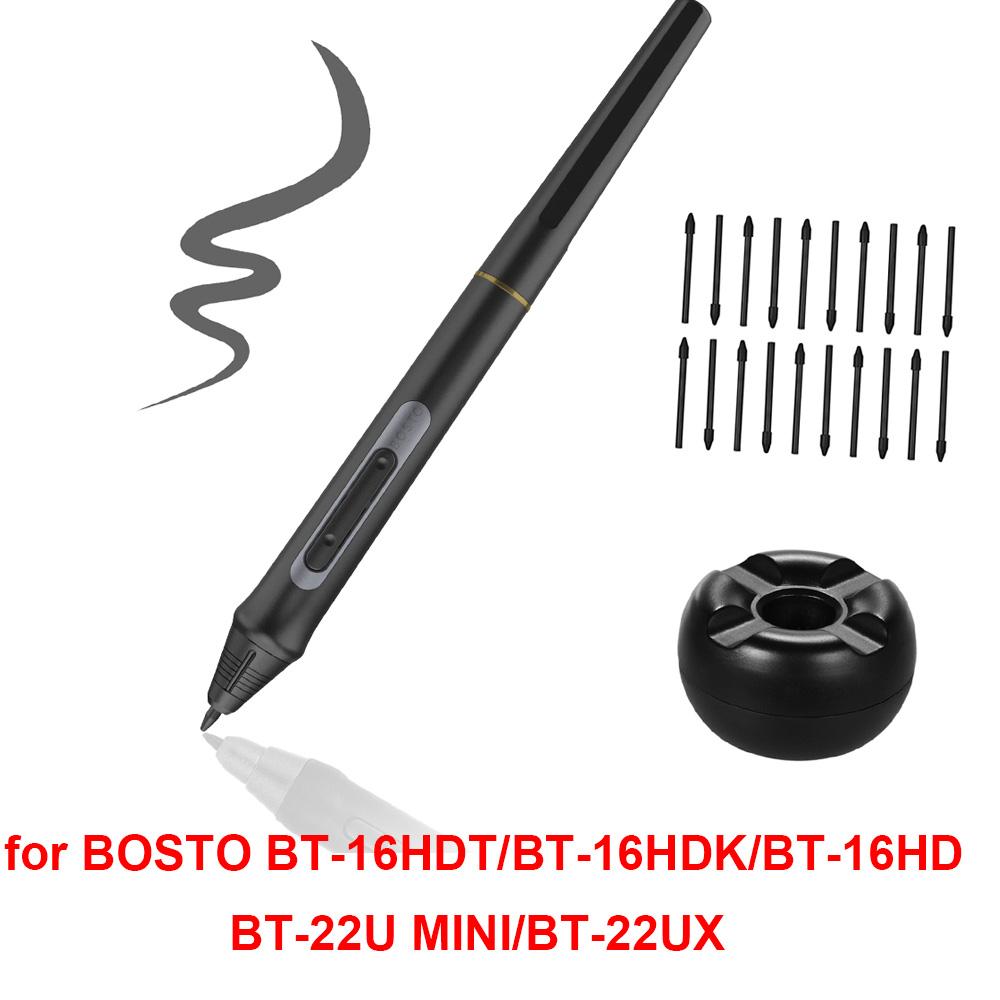 Bosto Rechargeable Pen Digital Pen 8192 Levels Pressure Stylus Pen For Bosto 13Hd16Hd16Hdk16Hdt22Ux