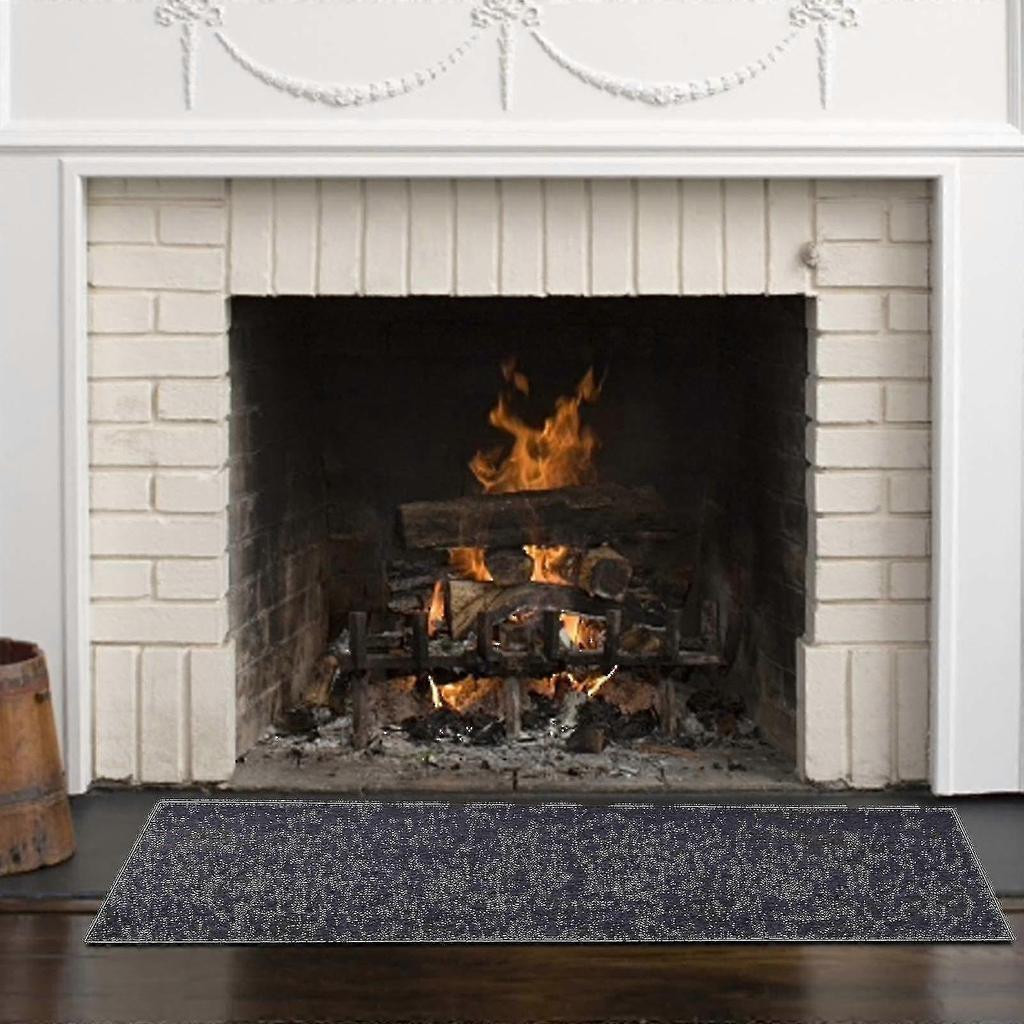 Fireproof Fireplace Hearth Rug Non Slip Protection Mat Flame Resistant Pad For Fireplace, Stove Protection - RIpj