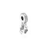 Pandora Four-leaf clover design letter engraving pendant women's silver 791949CZ