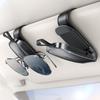 JOYROOM Bil Solbrilleholder for 2025 Briller Bil Brille Briller Solbriller Enkel Sikker Kort Praktisk Bil Oppbevaring [Ny - Magnetisk, Skinn] Holder,