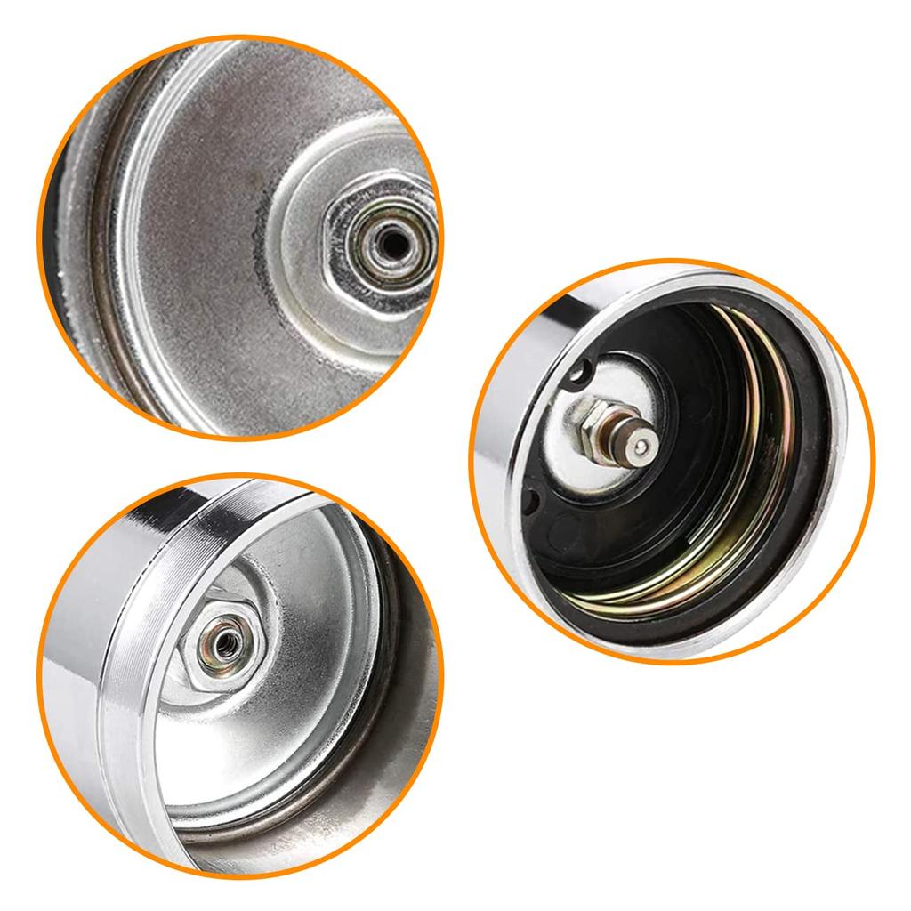 SDTC Tech Trailer Wheel Bearing Protector Sets 1.98 Inch Stainless Steel Bearing Protectors With Bearing Dust Cover Caps For Trailer Boat (Grey And