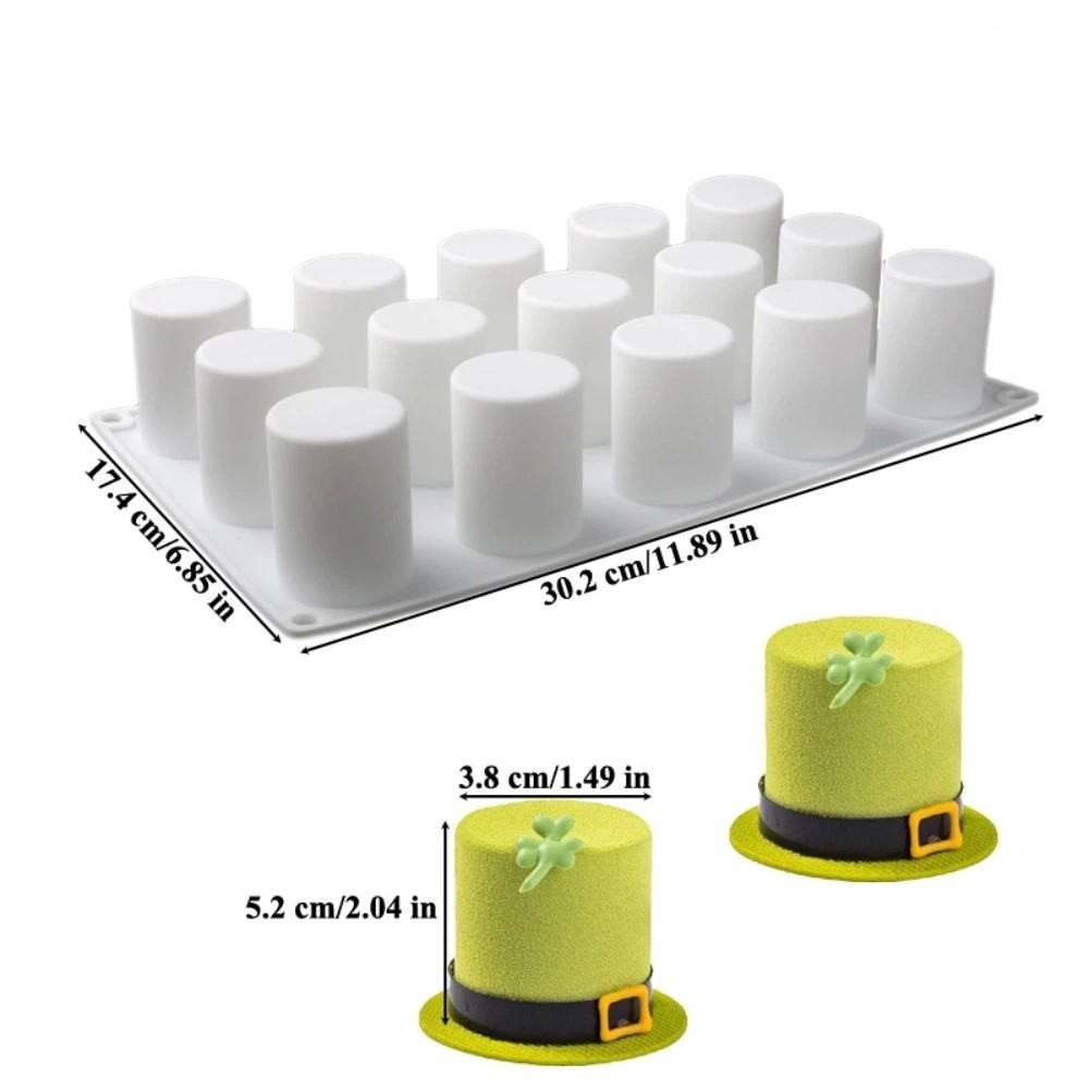 Food Grade Silicone Cylindrical Cake Molds Heat Resistant Mousse Cake Moulds  Party Dessert