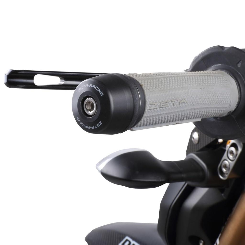 ZETA Racing Bar End Slider, Grip, Throttle Tube, Protection, Compatible Handlebar Inner Diameter 0.5