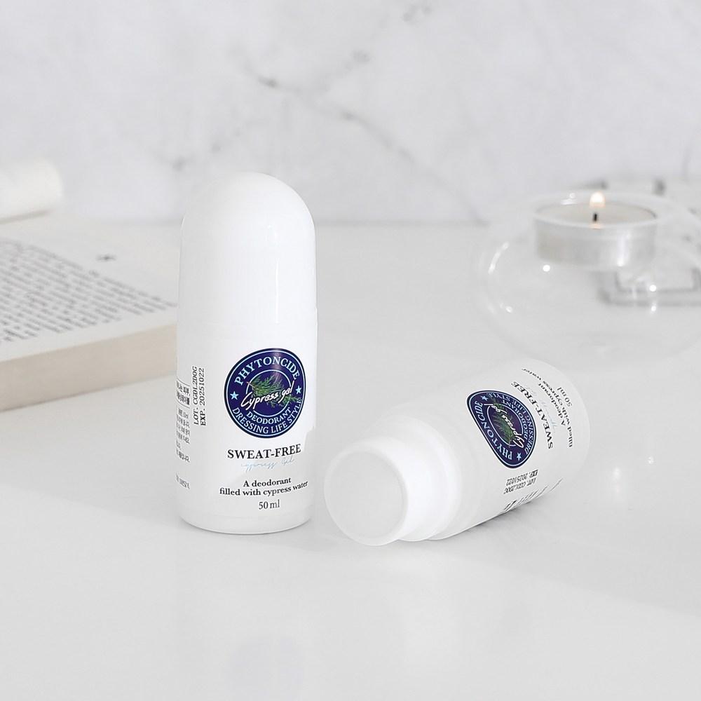 Phytoncide-infused Deodorant 50ml Roll-on Type Fresh and Dry, Eliminates Sweat and Underarm Odor 1 Pcs
