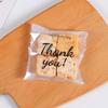 100Pcs Transparent Thank You Self-Adhesive Bag Plastic Pouches For Ring Earring Necklace Jewelry Travel Display Packaging Bags