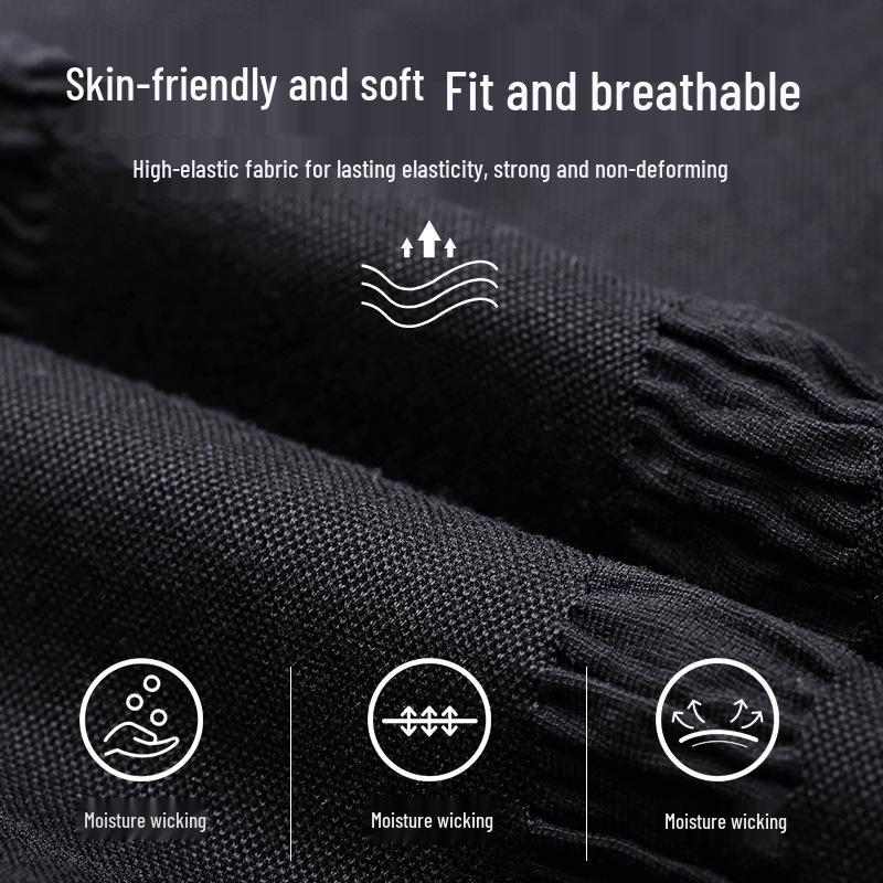 Pánský 140D nylonový tvarující korzet: Stahovací top na břicho, s krátkým rukávem, bezešvý styl 001Y