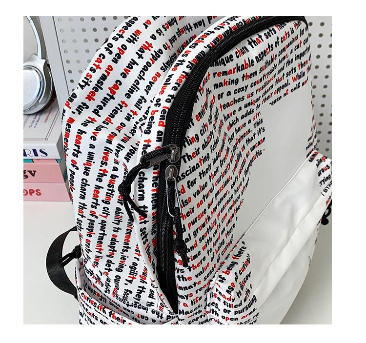 American Trendy Water-Repellent Laptop Backpack for Junior High & High School Students