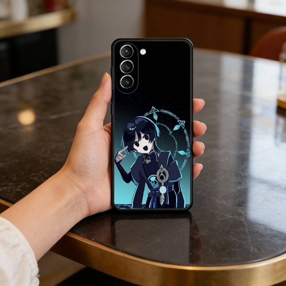Wanderer Scaramouche Genshin Case for Samsung Galaxy S21 S25 FE S24 S23 Ultra S20 S9 S22 Plus S10 TPU Cover