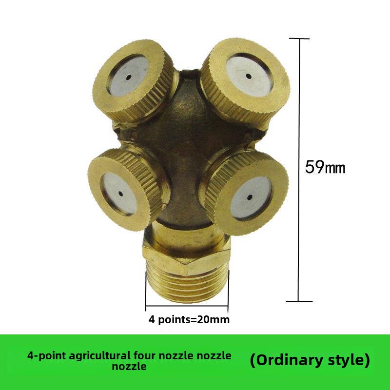 Fine Mist High-Pressure Copper Nozzle for Dust Control and Cooling In Construction and Agriculture