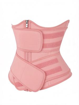 Custom Logo Adjustable Waist Trainer Belt 100% Latex Fajase High Compression Lady Body Shaper Postpartum BBL Belly Wrap Triple