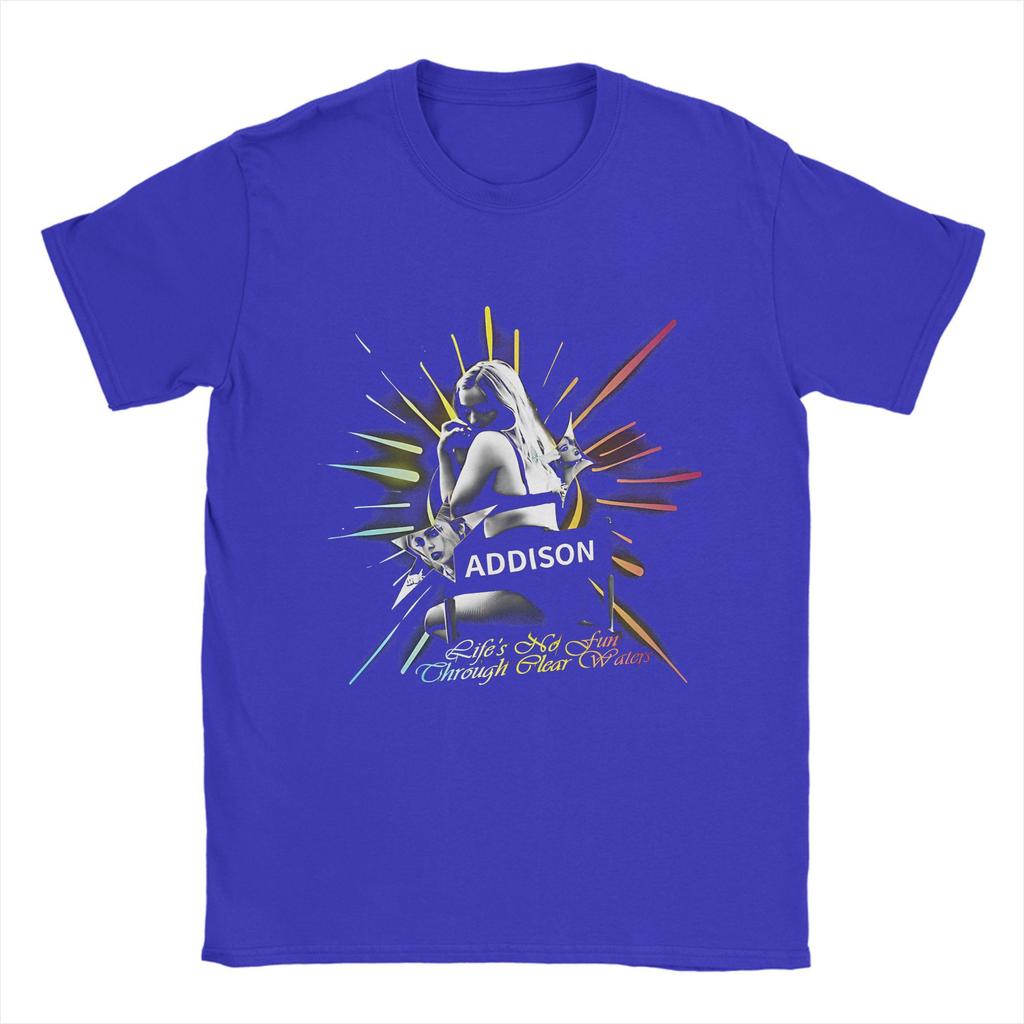Addison Rae The Addison Tour Merch T-shirt Unisex Cotone Stampata Top T-shirt