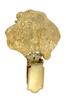 Grand Griffon Vendéen, Large Vendéen Griffon – Brooch with a clip, gold-plated holder for a start number | Art-Dog