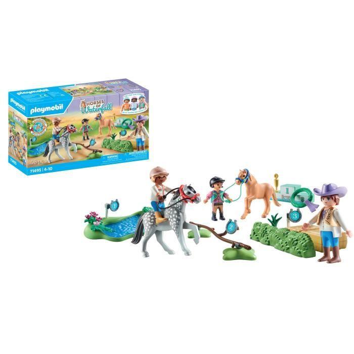 PLAYMOBIL 71495 Călăreți ponei și sărituri peste obstacole