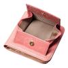 Italian IL PONTE cowhide leather ladies bi-fold mini wallet (Pink/Beige)