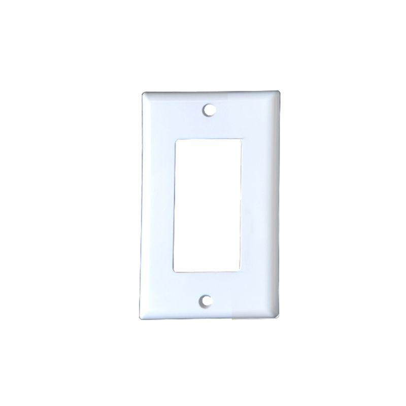 Sleek And Durable White Decorator Outlet Wall Plate Rocker Switch Cover For Home