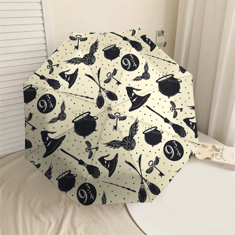 1PC Halloween Wizardry Umbrella-8-Rib Reinforced, Automatic Open, Lightweight & Durable-D2690