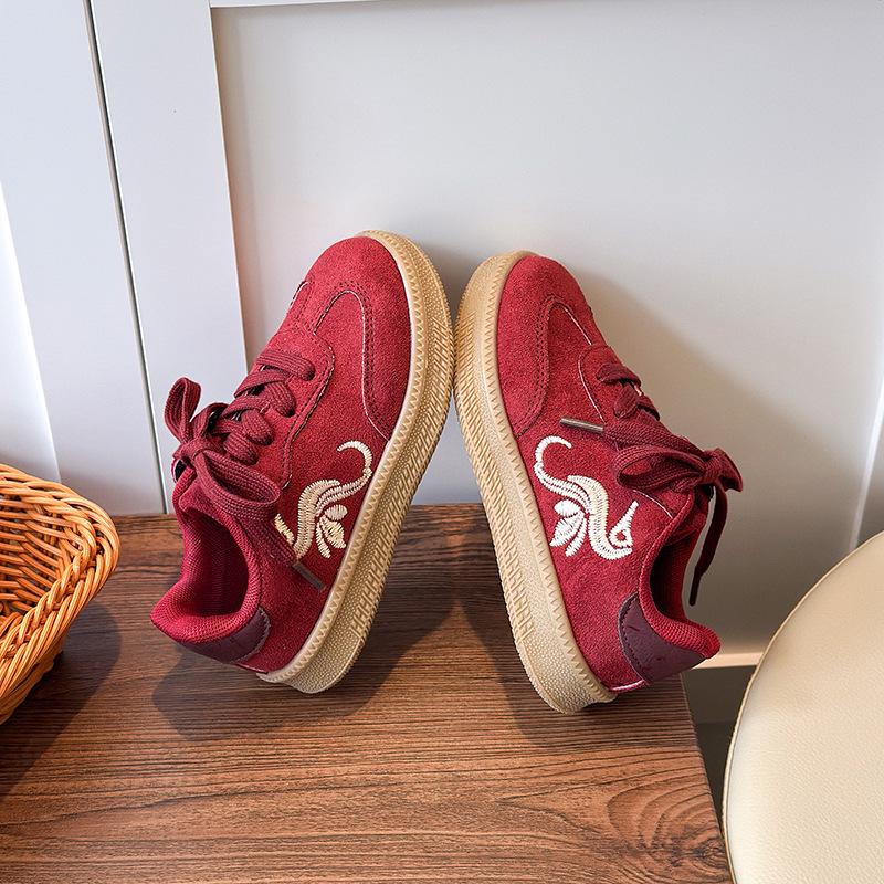 2025 Autumn Unisex Kids' Korean Style Skate Shoes - Casual Sports German Training Gump Shoes