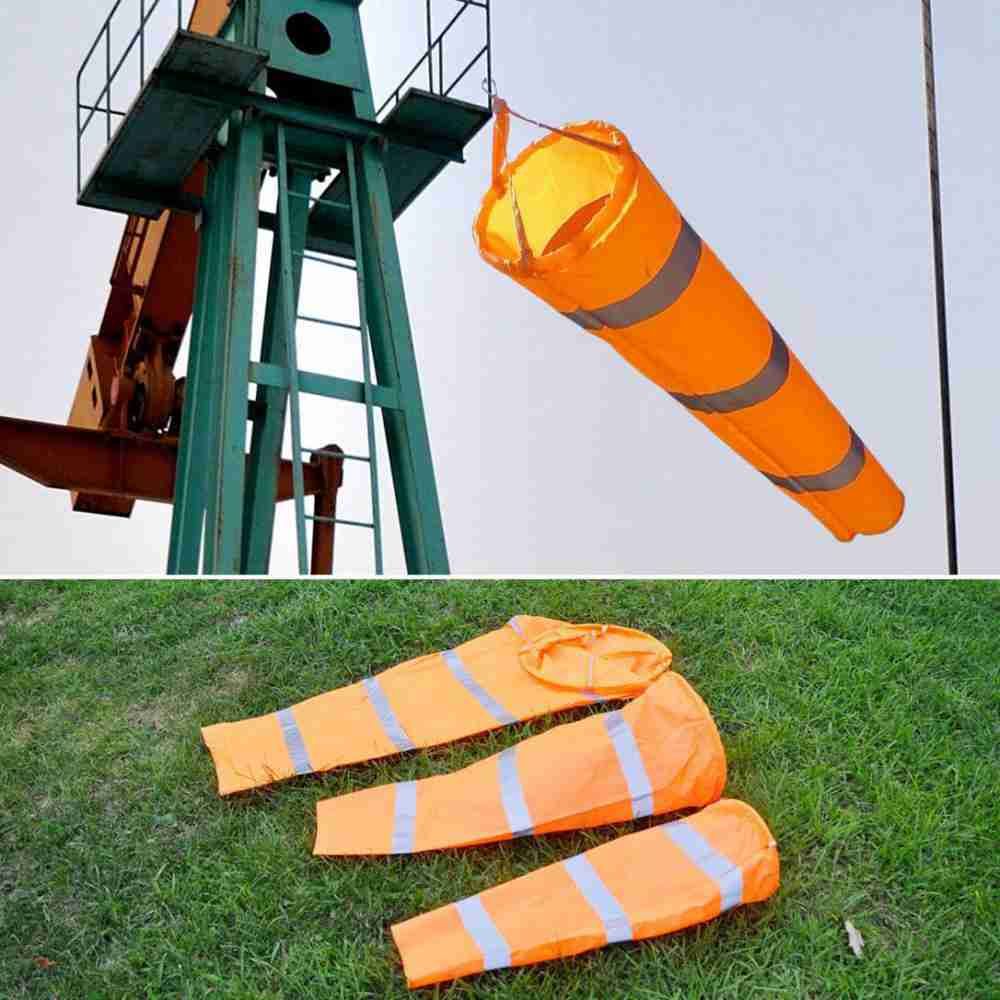 Hanging Decor Fluorescent Waterproof Garden Banner Reflective Windsock Wind Vane Weathervane
