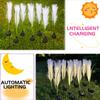 1-10PCS Solar Powered Simulation Reed Lamp Garden Light Outdoor Waterproof Fiber Landscape Lights Christmas Party Decoration