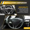 Carbon Fiber Steering Wheel Cover Panel Trim For 2006 2007-2011 Honda Civic New