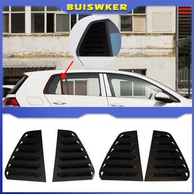 2PCS Car Rear Window Shutter Cover Trim for Volkswagen VW Golf 7 MK7 7.5 GTI GTD R R-Line 2013-2020 Window Louver Side Vent Trim