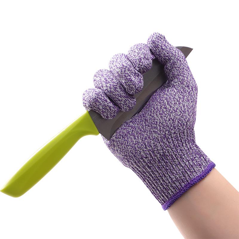Level 5 Cut-Resistant HPPE Children's Gloves for Kitchen Safety, Multi-Color Options