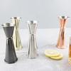 Stainless Steel Cocktail Jigger Double Measuring Cup with Measurements Inside for Bartenders Home Use Professional Bar Tool for Accurate