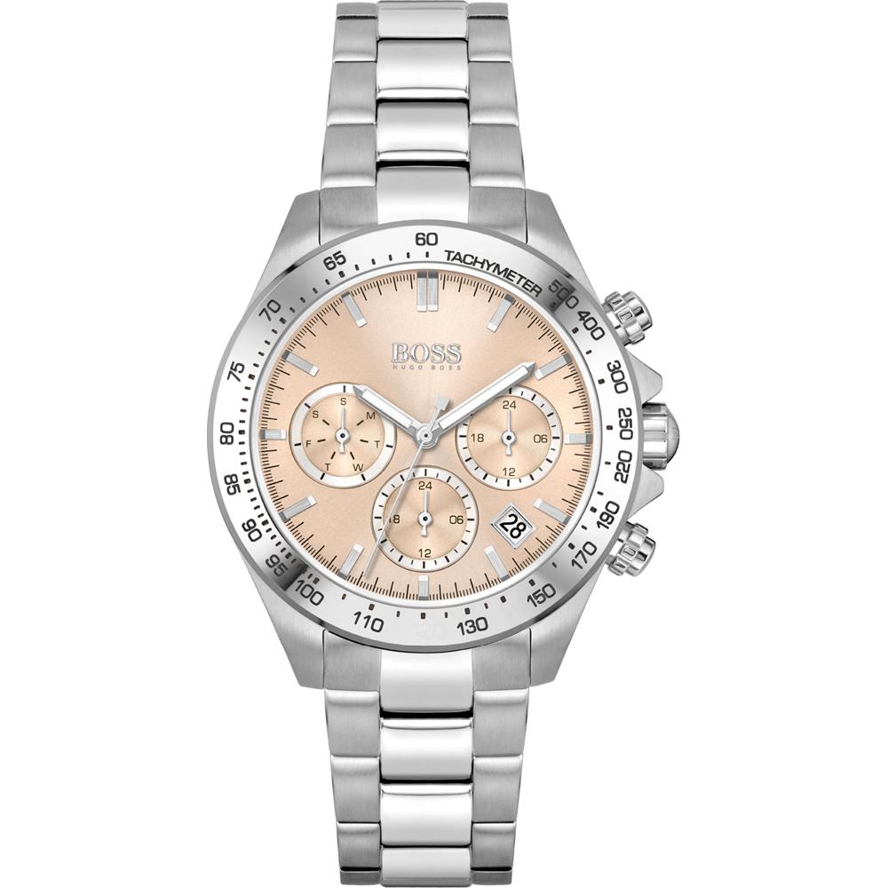 BOSS Novia Pink Dial Metal Silver Strap Ladies  Quartz Watch 1502615 розовый