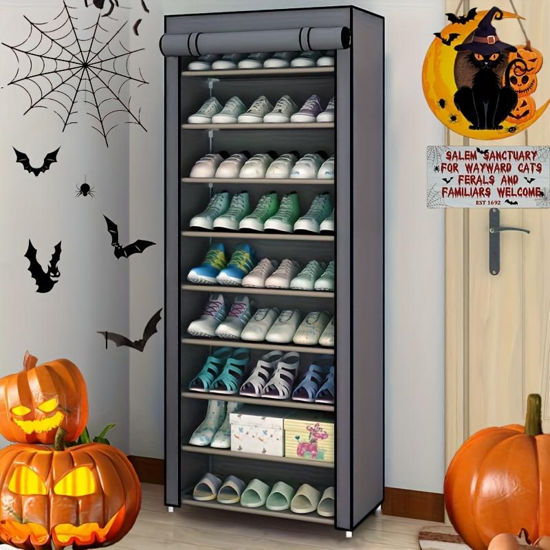 

1 шт. Многослойный органайзер для хранения обуви с крышкой, пылезащитная бытовая полка для обуви, подарок на Рождество/Хэллоуин