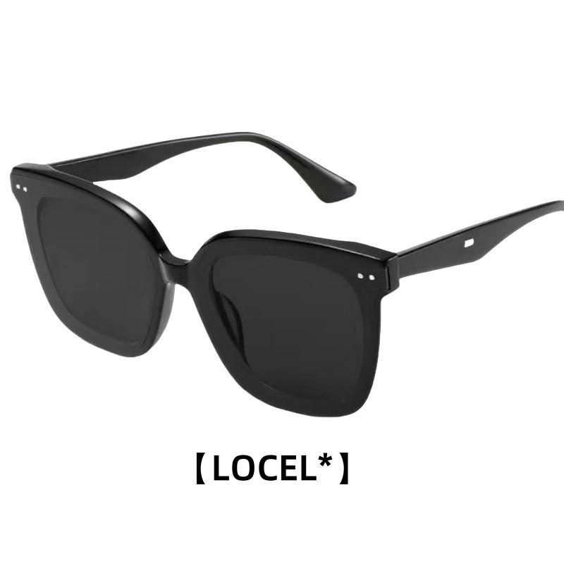 GM Nylon lens sunglasses with cat-eye square frame, popular online, unisex, UV protection UV400Big face looks slimmer in the sun
