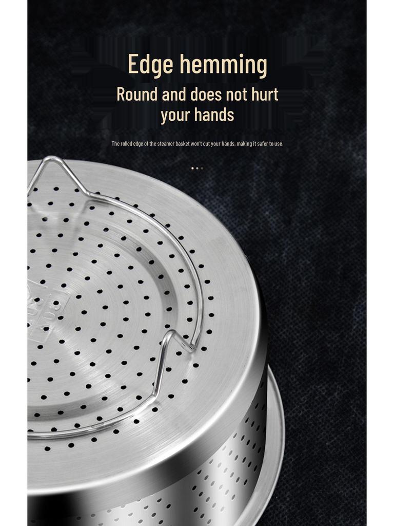 Stainless Steel Rice Water Separation Steamer Basket for Electric Rice Cookers